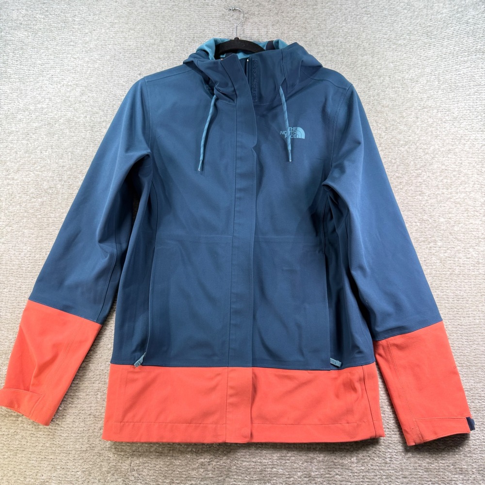 The North Face Apex Flex Jacket Waterproof Softshell Medium Blue Coral Rain